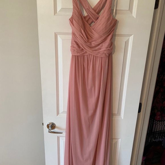 David's Bridal Dresses & Skirts - Long Dress with cross-cross back